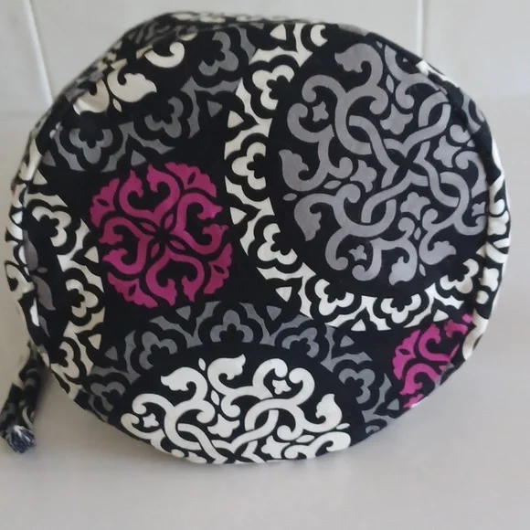 Vera Bradley Canterberry Magenta Lined Ditty Bag / Duffel Bag - Picture 5 of 12